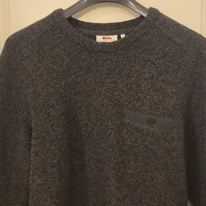 Mens Fjallraven Lada Sweater Large Black